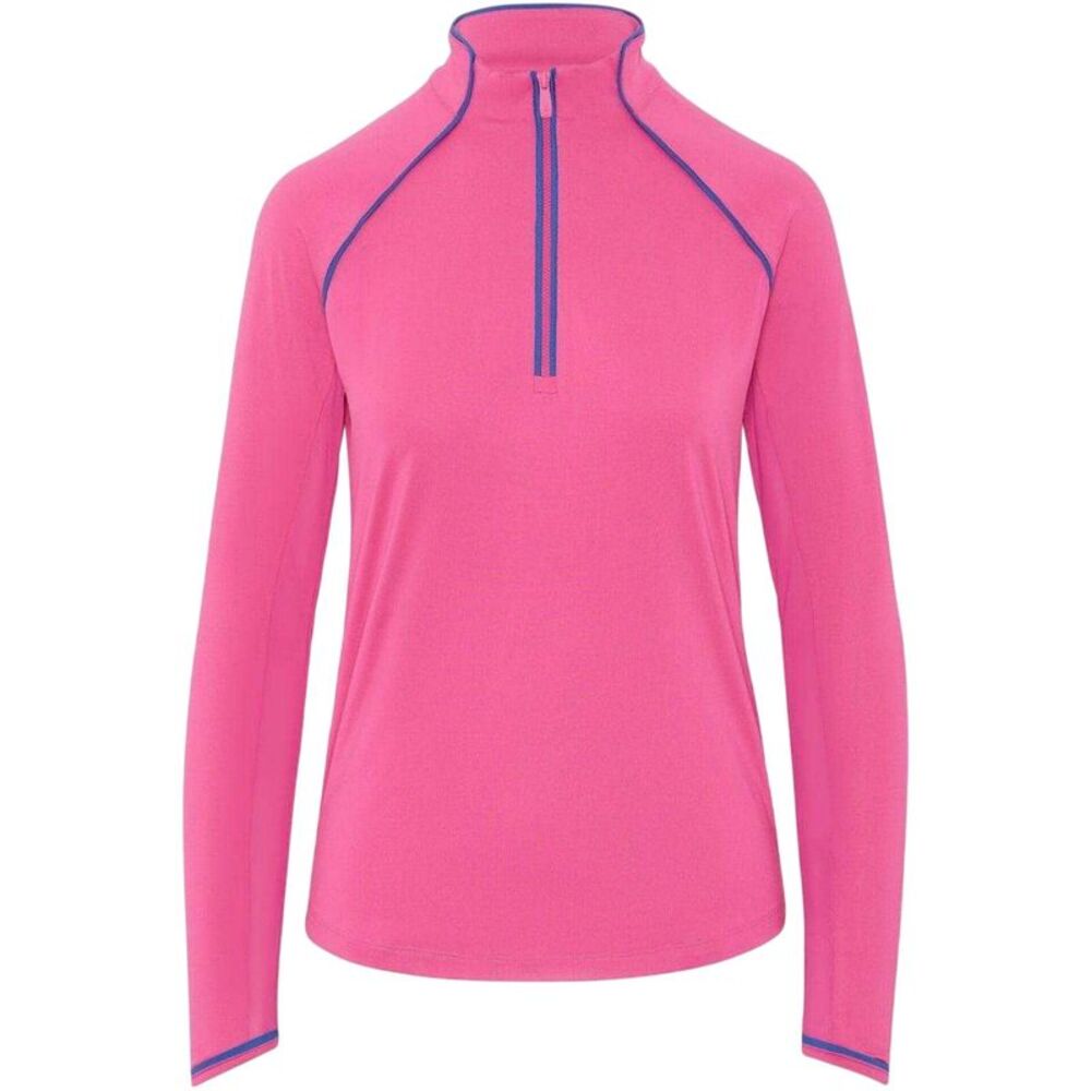 Original Penguin Womens/Ladies Quarter Zip Regular Sweatshirt / Pink